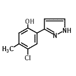 CAS 登录号：206986-84-7， 4-氯-5-甲基-2-(1H-吡唑-3-基)苯酚