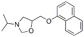 CAS 登录号:2084-78-8, 5-(萘-1-基氧基甲基)-3-丙-2-基-1,3-恶唑烷盐酸盐