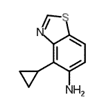CAS#: 208458-59-7， 4-Cyclopropyl-1,3-Benzothiazol-5-Amine