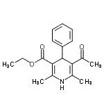 CAS 登录号：20970-69-8， 乙基5-乙酰基-2,6-二甲基-4-苯基-1,4-二氢-3-吡啶羧酸酯
