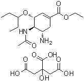 CAS#: 209965-30-0， Ethyl (3R,4R,5S)-4-Acetamido-5-Amino-3-(3-Pentanyloxy)-1-Cyclohexene-1-Carboxylate 2-Hydroxy-1,2,3-Propanetricarboxylate (1:1)