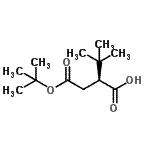 CAS#: 210048-06-9， (2S)-3,3-Dimethyl-2-{2-[(2-Methyl-2-Propanyl)Oxy]-2-Oxoethyl}Butanoic Acid