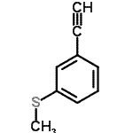 CAS 登录号：210905-75-2， 1-乙炔基-3-(甲硫基)苯