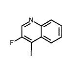结构式 CAS# 213772-63-5, 3-氟-4-碘喹啉