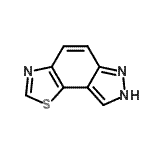 结构式 CAS# 21444-01-9, 7H-[1,3]噻唑并[5,4-e]吲唑