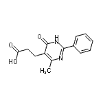 CAS#: 21506-68-3， 3-(4-Methyl-6-Oxo-2-Phenyl-1,6-Dihydro-5-Pyrimidinyl)Propanoic Acid
