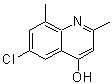 CAS#: 21629-49-2， 6-Chloro-2,8-Dimethyl-4-Quinolinol