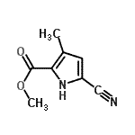 CAS#: 21636-02-2， Methyl 5-Cyano-3-Methyl-1H-Pyrrole-2-Carboxylate