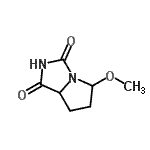 CAS 登录号：21730-79-0， 5-甲氧基四氢-1H-吡咯并[1,2-c]咪唑-1,3(2H)-二酮