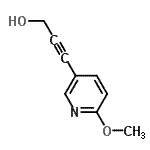CAS#: 218593-95-4， 3-(6-Methoxy-3-Pyridinyl)-2-Propyn-1-Ol