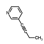 CAS 登录号：219480-92-9， 3-丁-1-炔基吡啶