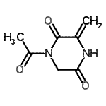 CAS#: 219608-32-9， 1-Acetyl-3-Methylene-2,5-Piperazinedione