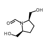 CAS#: 220264-29-9， (2R,5S)-2,5-Bis(Hydroxymethyl)-1-Pyrrolidinecarbaldehyde