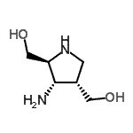 CAS#: 220280-47-7， [(2S,3S,4S)-3-Amino-2,4-Pyrrolidinediyl]Dimethanol