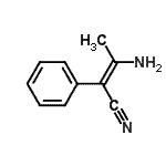 CAS 登录号：22101-46-8， (2Z)-3-氨基-2-苯基-2-丁烯腈