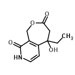 CAS 登录号：221054-70-2， 5-乙基-5-羟基-1,4,5,8-四氢氧杂卓并[3,4-c]吡啶-3,9-二酮