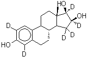 CAS#: 221093-41-0， (9xi,14xi,16beta,17beta)-(2,4,15,15,16,17-<Sup>2</Sup>H<Sub>6</Sub>)Estra-1(10),2,4-Triene-3,16,17-Triol