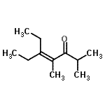 CAS#: 22319-29-5， 5-Ethyl-2,4-Dimethyl-4-Hepten-3-One