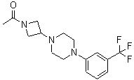 CAS#: 223381-97-3， 1-(3-{4-[3-(Trifluoromethyl)Phenyl]-1-Piperazinyl}-1-Azetidinyl)Ethanone