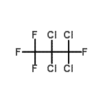 结构式 CAS# 2268-44-2, 1,1,2,2-四氯-1,3,3,3-四氟丙烷