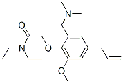 CAS#: 2281-44-9， 2-[2-(Dimethylaminomethyl)-6-Methoxy-4-Prop-2-Enylphenoxy]-N,N-Diethylacetamide