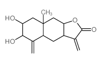 CAS#: 22850-59-5， (3aR,4aalpha,9aalpha)-Dodecahydro-6beta,7alpha-Dihydroxy-8abeta-Methyl-3,5-Bis(Methylene)Naphtho[2,3-b]Furan-2-One