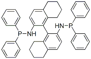 结构式 CAS# 229177-79-1, N,N'-[(1S)-5,5',6,6',7,7',8,8'-八氢[1,1'-联萘]-2,2'-二基]二[P,P-二苯基-亚膦酰胺]