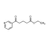结构式 CAS# 22971-47-7, 乙基5-氧代-5-(3-吡啶基)戊酸酯