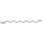 结构式 CAS# 23160-46-5, 10-氨基-1-癸醇