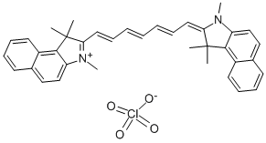 CAS#: 23178-67-8， 1,1',3,3,3',3'-Hexamethyl-4,4',5,5'-Di-Benzo-2,2'-Indotricarbocyanine Perchlorate