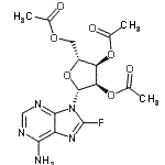 CAS#: 23205-66-5， [(2R,3R,4R,5R)-4-Acetoxy-5-(Acetoxymethyl)-2-(6-Amino-8-Fluoro-Purin-9-Yl)Tetrahydrofuran-3-Yl] Acetate