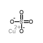结构式 CAS# 23254-43-5, 铜(2+)硫酸盐