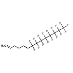 结构式 CAS# 239463-91-3, 10-(烯丙基硫基)-1,1,1,2,2,3,3,4,4,5,5,6,6,7,7,8,8-十七氟癸烷