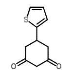 结构式 CAS# 23994-65-2, 5-(2-噻吩基)-1,3-环己烷二酮