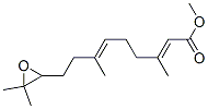 结构式 CAS# 24198-95-6, (2E,6E)-9-(3,3-二甲基-2-环氧乙烷基)-3,7-二甲基-2,6-壬二烯酸甲酯