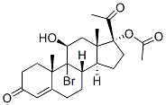 CAS#: 24320-15-8， 9-Bromo-11beta,17-Dihydroxypregn-4-Ene-3,20-Dione 17-Acetate