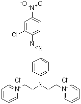 CAS#: 24447-84-5， 1,1'-[({4-[(2-Chloro-4-Nitrophenyl)Diazenyl]Phenyl}Imino)Di-2,1-Ethanediyl]Dipyridinium Dichloride