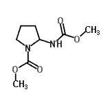 CAS#: 244776-08-7， Methyl 2-[(Methoxycarbonyl)Amino]-1-Pyrrolidinecarboxylate