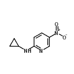 结构式 CAS# 246862-51-1, N-环丙基-5-硝基-2-吡啶胺