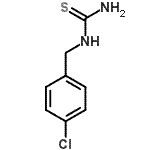 结构式 CAS# 24827-37-0, 1-(4-氯苄基)硫脲