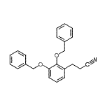 结构式 CAS# 249278-33-9, 3-[2,3-二(苄氧基)苯基]丙腈