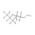 结构式 CAS# 25080-20-0, 1,1,2,2-四氟-1-[(1,1,1,2,3,3,3-七氟-2-丙基)氧基]-4-碘丁烷