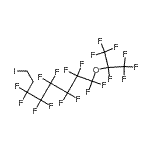 结构式 CAS# 25080-25-5, 1,1,2,2,3,3,4,4,5,5,6,6-十二氟-1-[(1,1,1,2,3,3,3-七氟-2-丙基)氧基]-8-碘辛烷