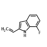CAS 登录号：252553-41-6， 7-氟-2-乙烯基-1H-吲哚