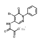 CAS#: 25316-56-7， Sodium 2-[(5-Bromo-6-Oxo-1-Phenyl-Pyridazin-4-Yl)Amino]-2-Oxo-Acetate