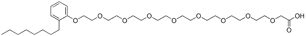 CAS#: 25338-58-3， 26-(Octylphenoxy)-3,6,9,12,15,18,21,24-Octaoxahexacosanoic Acid