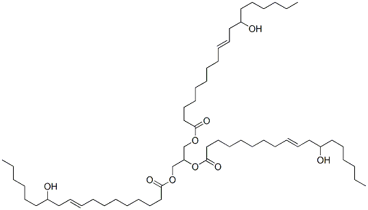 CAS#: 2540-54-7， 2,3-Bis[[(E)-12-Hydroxyoctadec-9-Enoyl]Oxy]Propyl (E)-12-Hydroxyoctadec-9-Enoate
