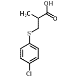 CAS#: 254748-99-7， 3-[(4-Chlorophenyl)Sulfanyl]-2-Methylpropanoic Acid