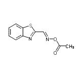 CAS 登录号：256370-33-9， 1-{[(E)-(1,3-苯并噻唑-2-基亚甲基)氨基]氧基}乙酮