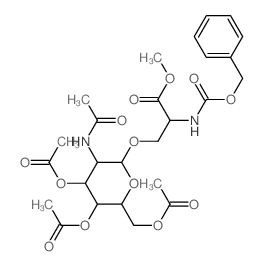 CAS#: 25644-83-1， O-[3,4,6-Tri-O-acetyl-2-(Acetylamino)-2-Deoxy-beta-D-Glucopyranosyl]-N-[(Phenylmethoxy)Carbonyl]-L-Serine Methyl Ester